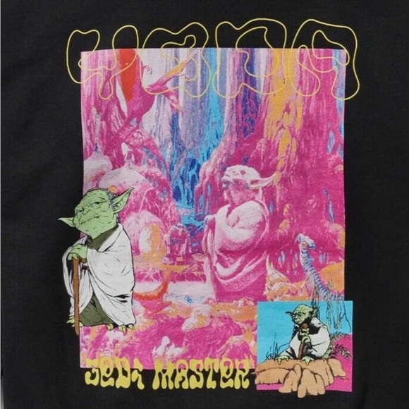 Neff x Star Wars Empire Strikes Back Mens Yoda Jedi Master Hoodie NWT M - Picture 8 of 8